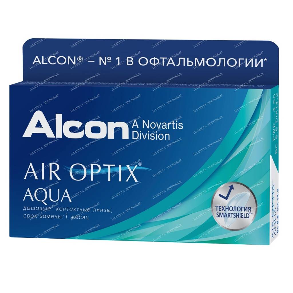 Soft contact lenses AIR OPTIX AQUA -0,75