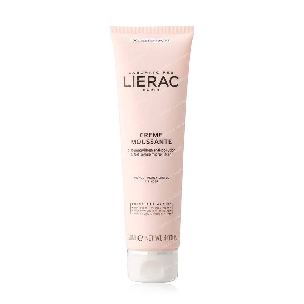 Lierac Foaming Face Cream / DOUBLE NETTOYANT CREME MOUSSANTE, 150 ml