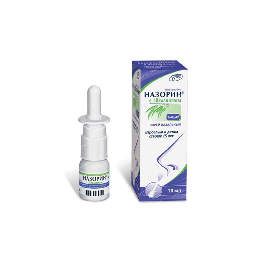 Nazorin with eucalyptus nasal spray 1mg/1ml 10ml №1
