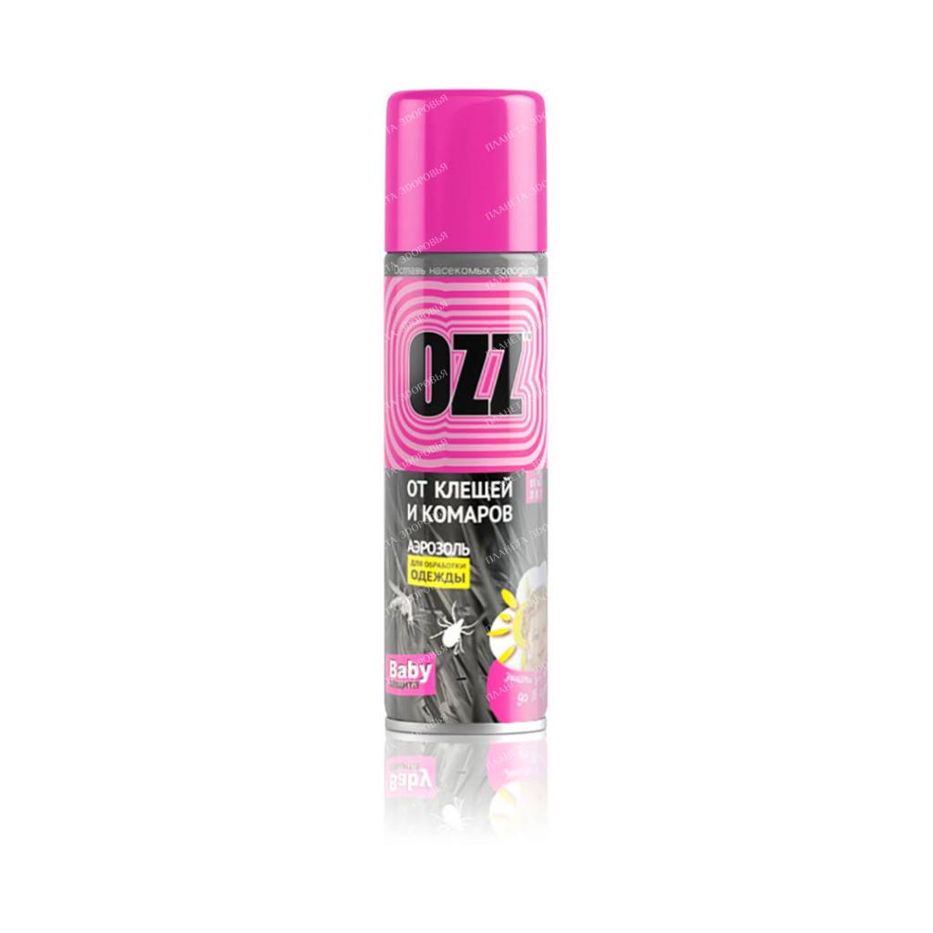 OZZ - Baby Repellent-acaricide Aerosol for children against ticks and mosquitoes, 120 ml
