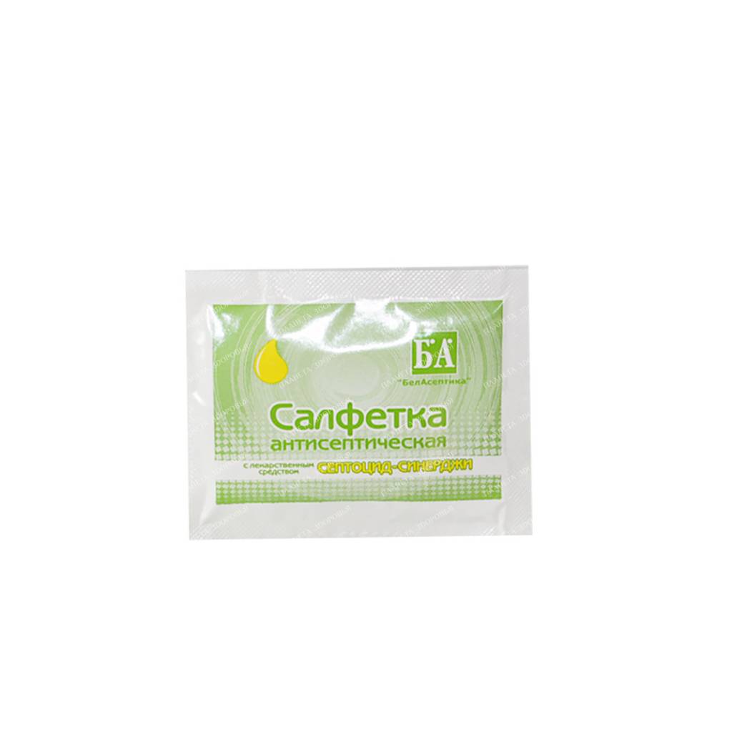 Wet wipes with Septocid-Synergy medicine size 135x175