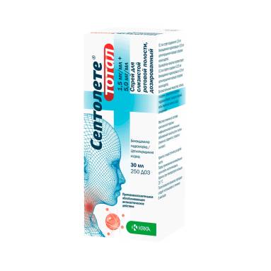 Septolete Total Oral Spray 1.5mg+5mg/ml 30ml (250 doses)