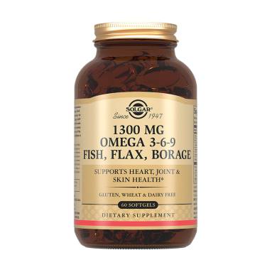 SOLGAR Omega 3-6-9 Fatty Acid Complex Capsules 60 Count