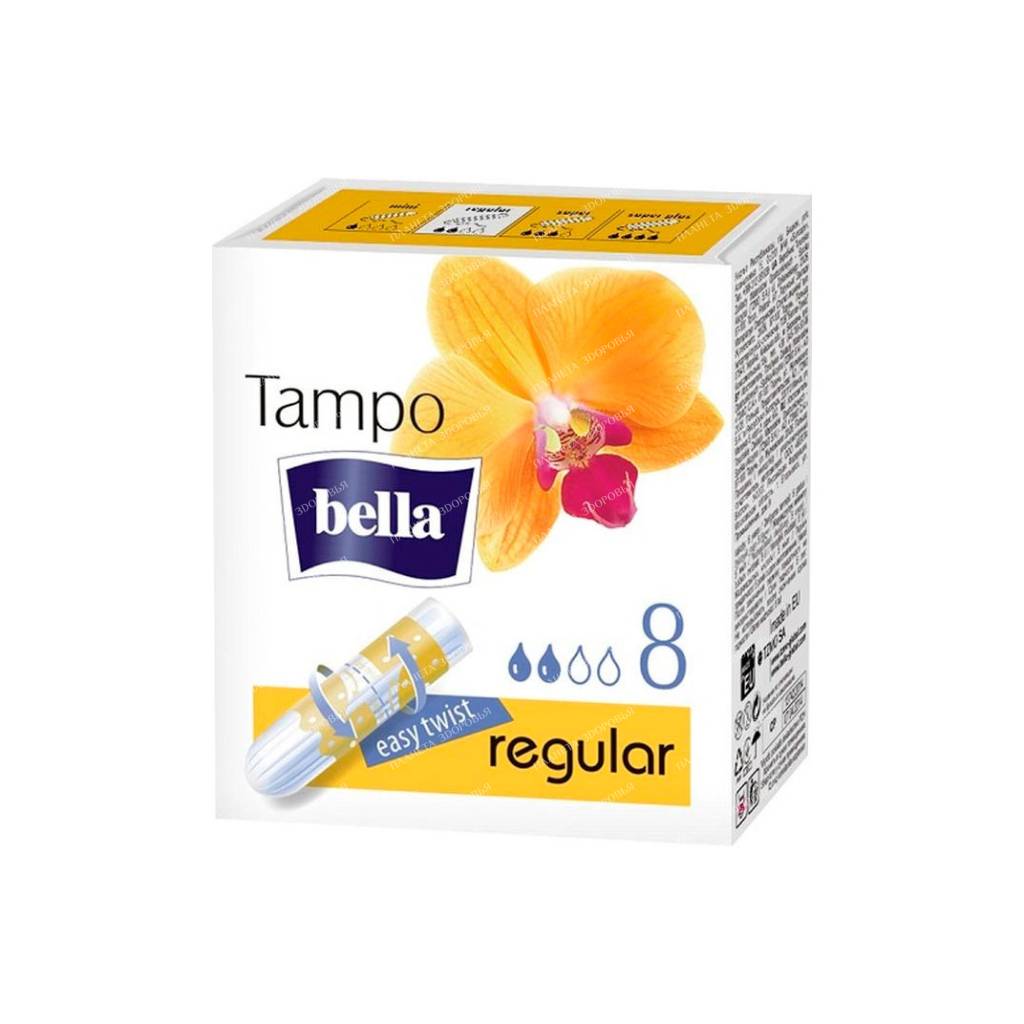 Tampo Bella Premium comfort regular Hygienic tampons without applicator 8 pcs