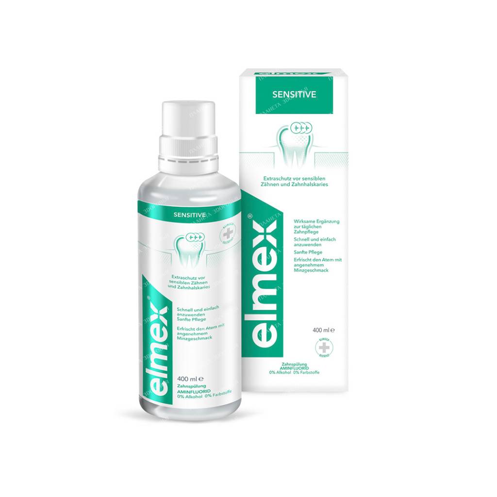Elmex Sensitive Plus Mouthwash, 400 ml