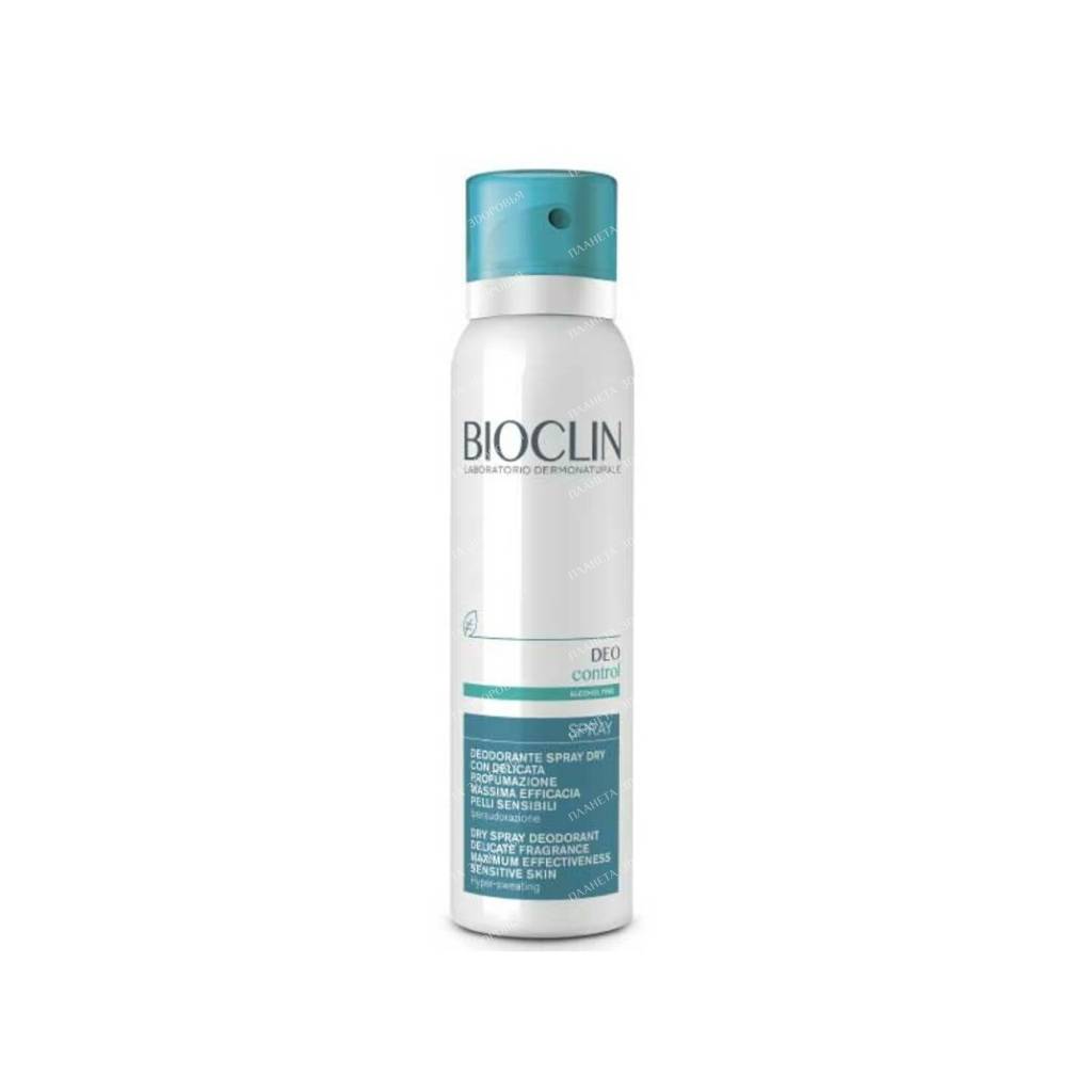 BIOCLIN DEO control Dry deodorant spray maximum effect with a light fragrance for sensitive skin, 150 ml