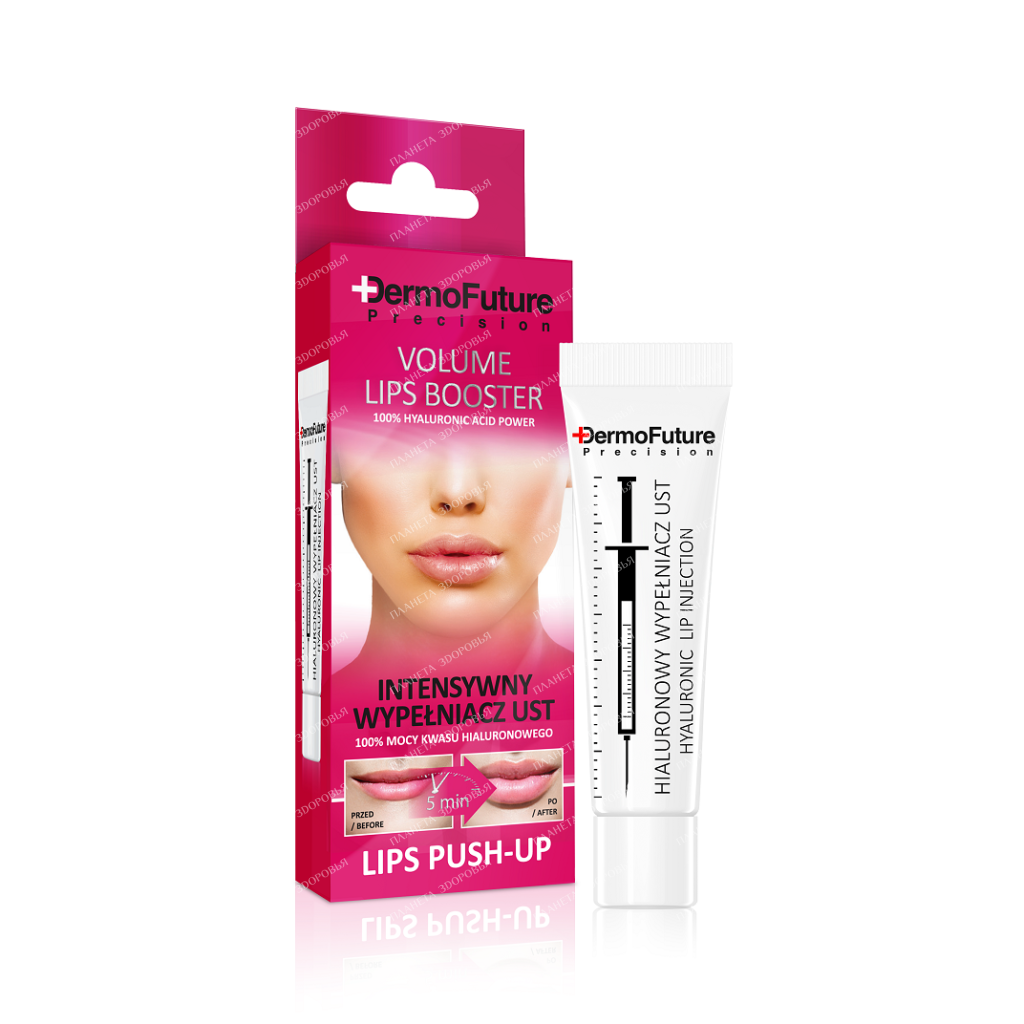 DermoFuture Gel Cream Lip Filler 100% Hyaluronic Acid Strength (Push-up Effect), 12 ml