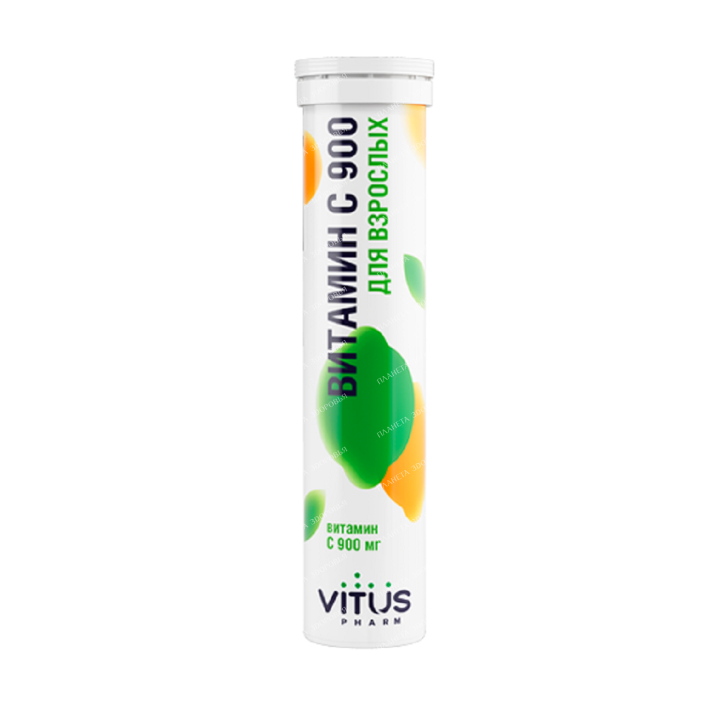 Vitus Vitamin C 900 Effervescent Tablets, 20 Pack