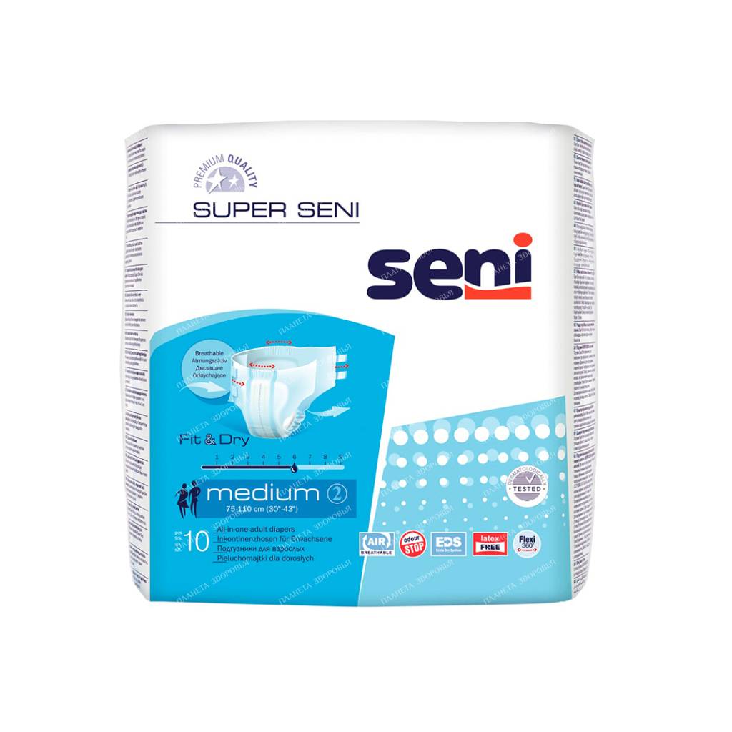 Super Seni (medium) Adult diapers 10 pcs