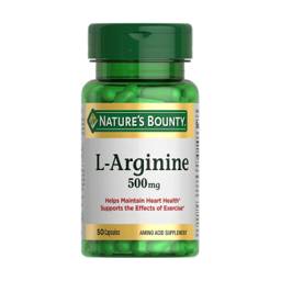 Nature's Bounty L-Arginine 500 mg, Dietary Supplement Capsules, 50 Count #1