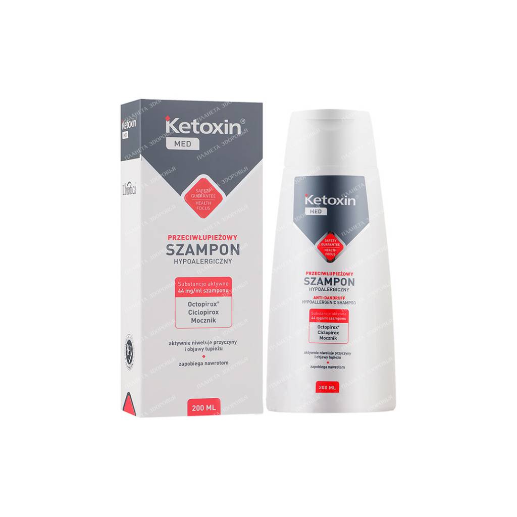 Ketoxin Hypoallergenic Anti-Dandruff Shampoo, 200 ml