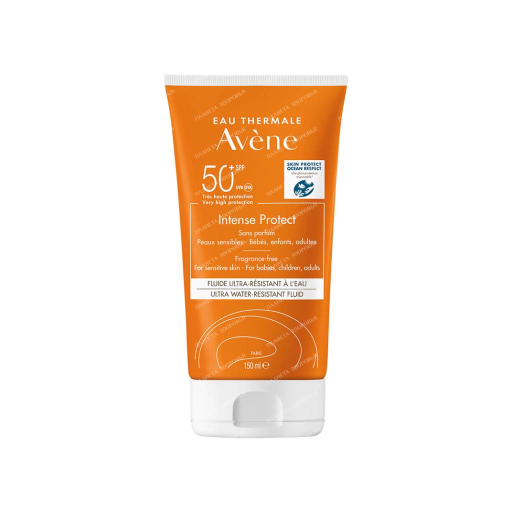 AVENE Intense Protect Ultra-Water Resistant Sun Fluid SPF50+, 150 ml