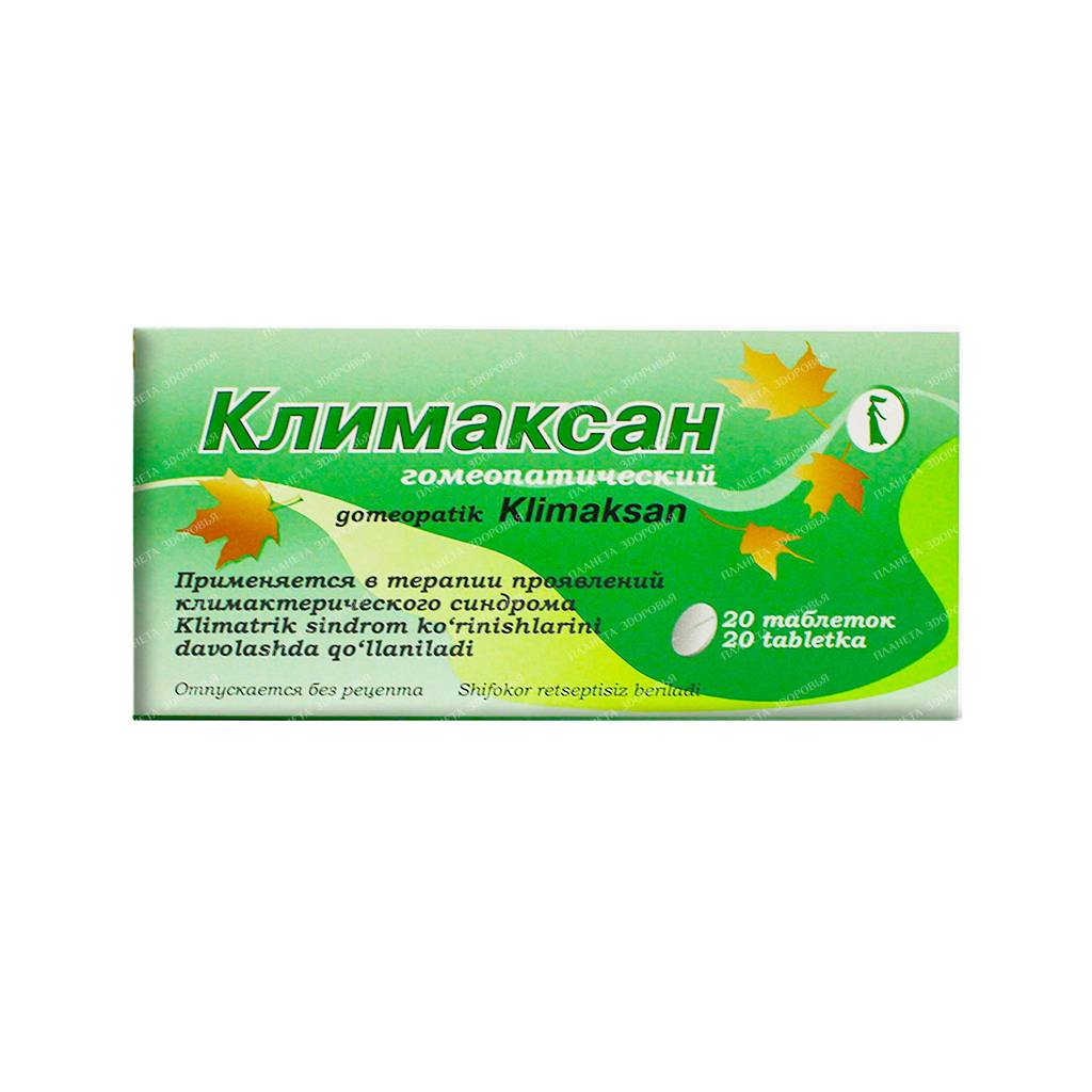 Klimaksan homeopathic pills homeopathic No. 20x1