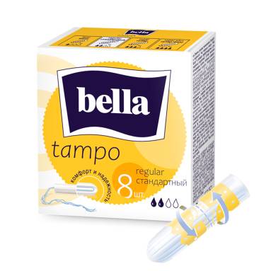 Bella Tampo Regular Hygiene Tampons 8 Count