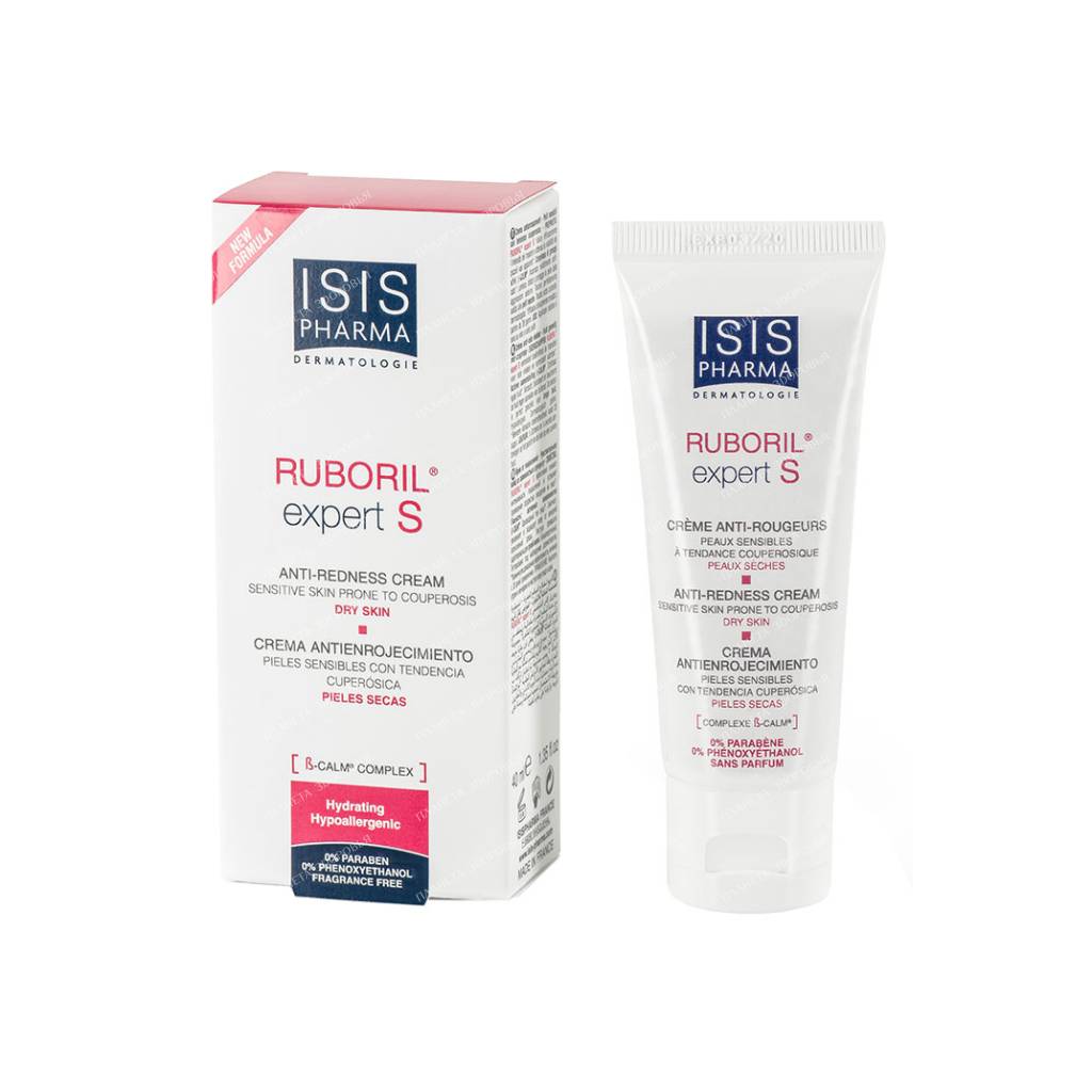 ISISPHARMA RUBORIL Expert S Anti-redness cream for sensitive. and dry skin, 40ml