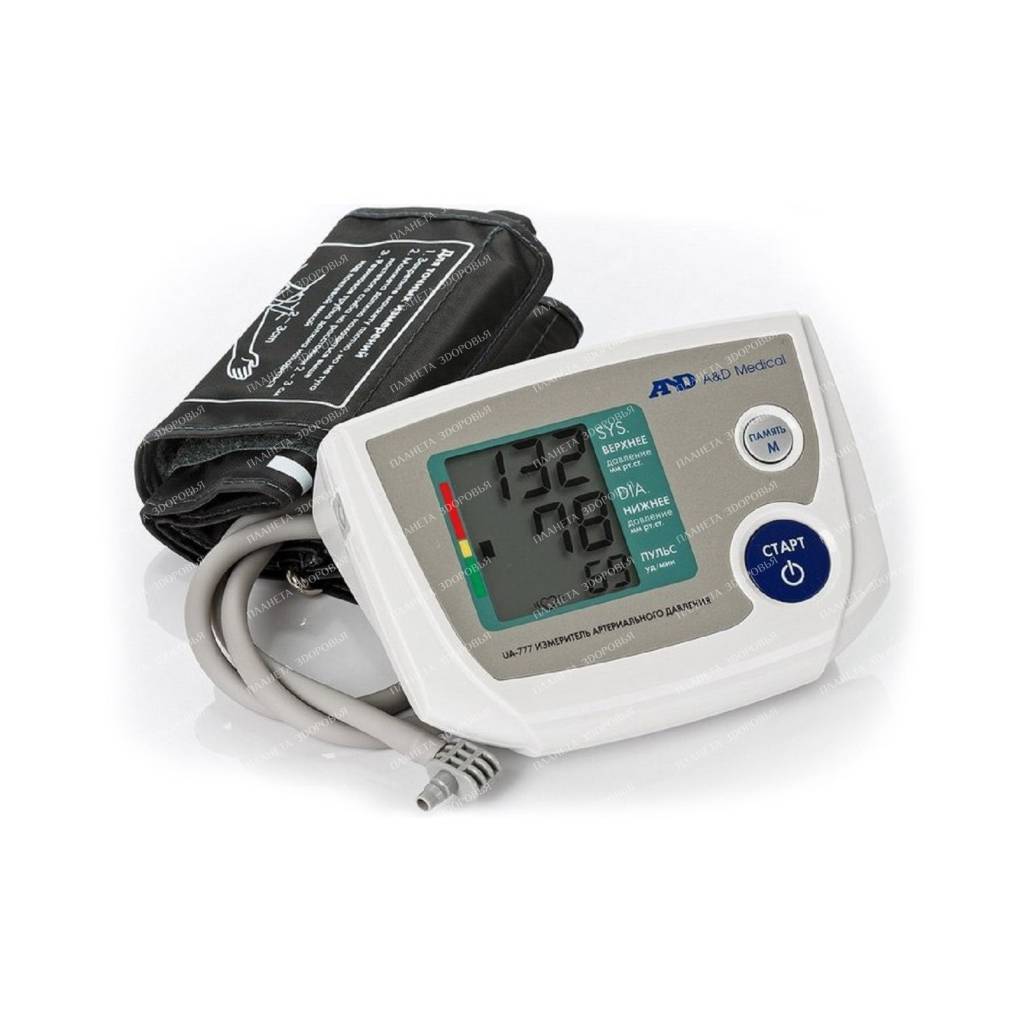 Device for measuring arter. pressure and pulse rate digital (with adapter, automatic) A&D UA-777