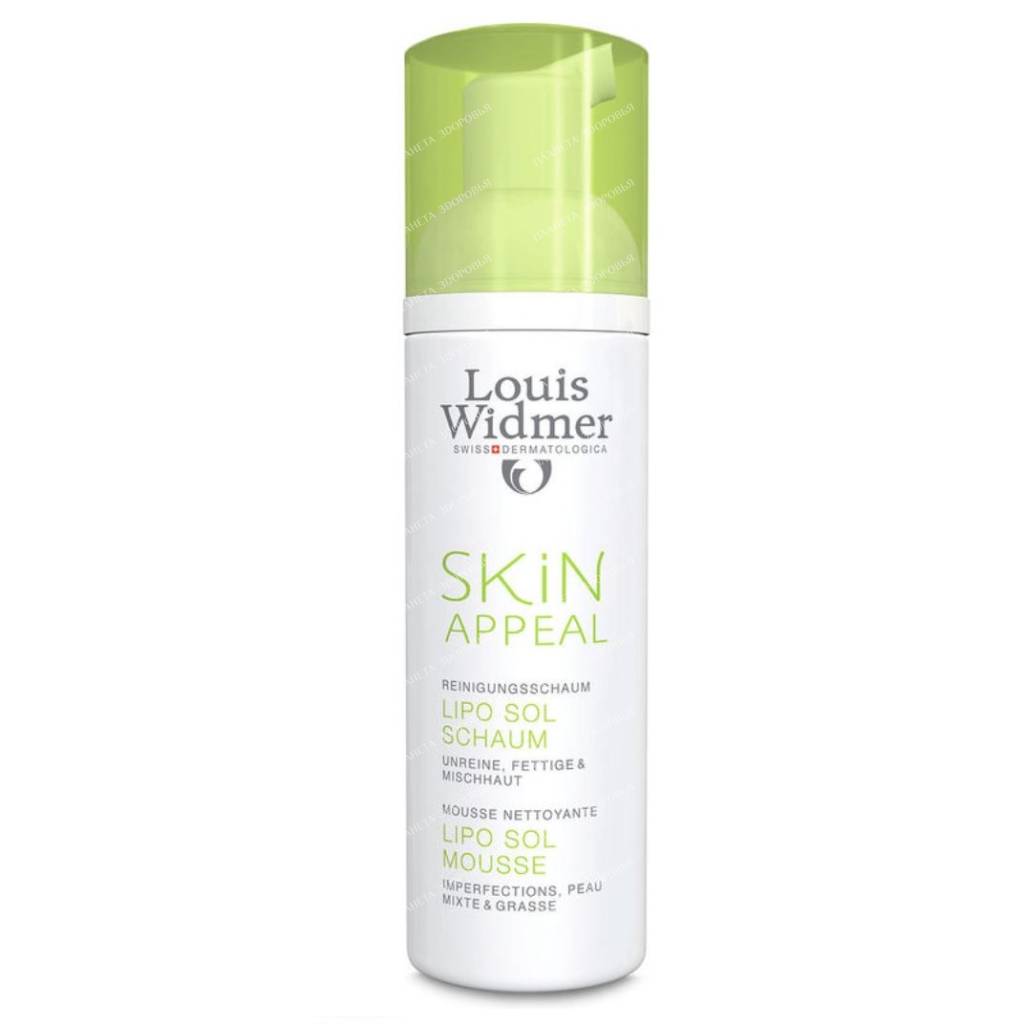 Louis Widmer Skin Epil Cleansing Foam Lipo Sol (for problematic, oily and combination skin) 150ml