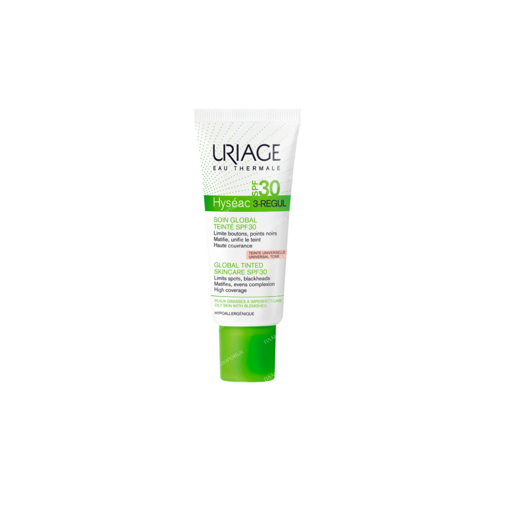 Uriage HYSEAC 3REGUL SOIN GLOBAL TAINTE SPF30 (universal tone), 40 ml