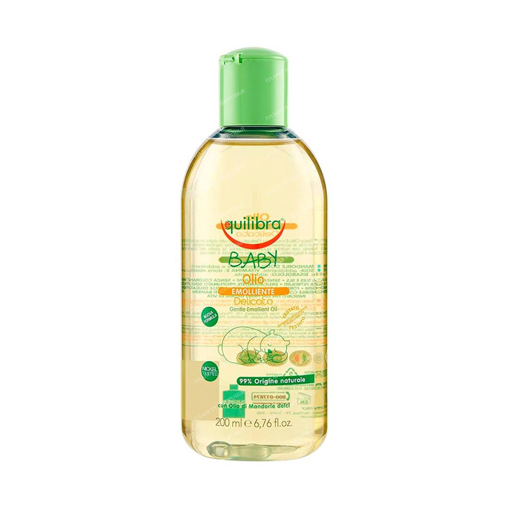 EQUILIBRA Baby Baby Gentle Emollient Oil, 200 ml (new design)