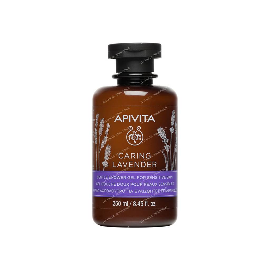 APIVITA CARING LAVENDER Gentle Shower Gel For Sensitive Skin, 250 ml