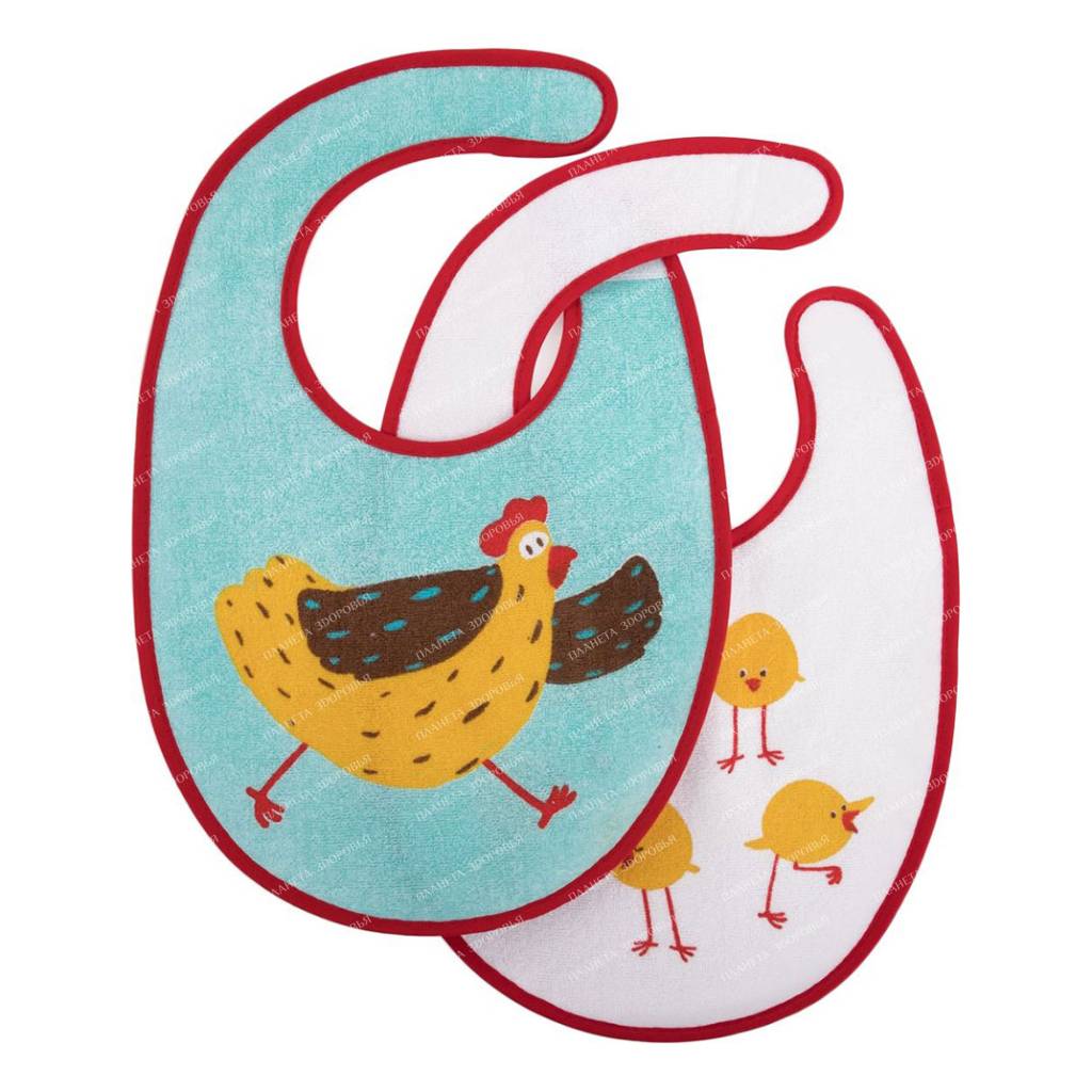 Happy Baby Set of breast aprons, 2 pcs, (chiken), art.16012