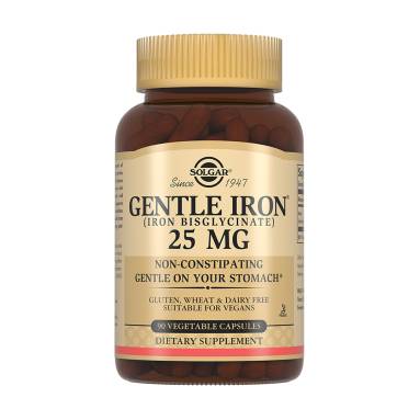 Solgar Gentle Iron 25 mg, 90 Capsules