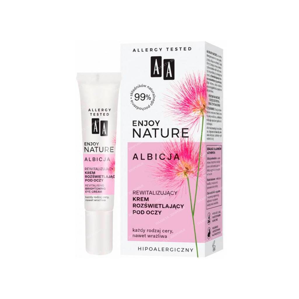 AA ENJOY NATURE ALBICIUM Revitalizing brightening eye cream, 15 ml