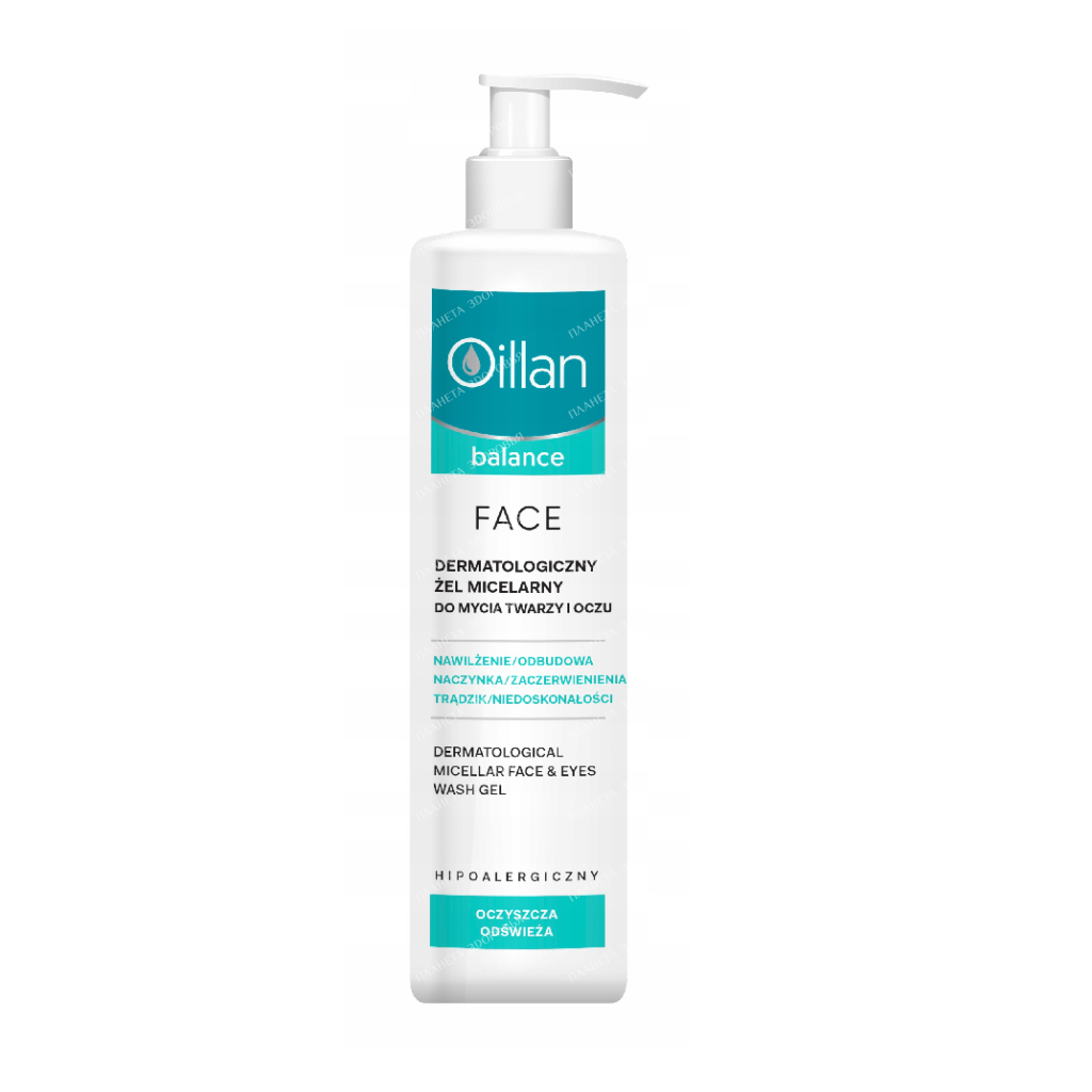 Oillan balance Micellar face and eye wash, 250 ml