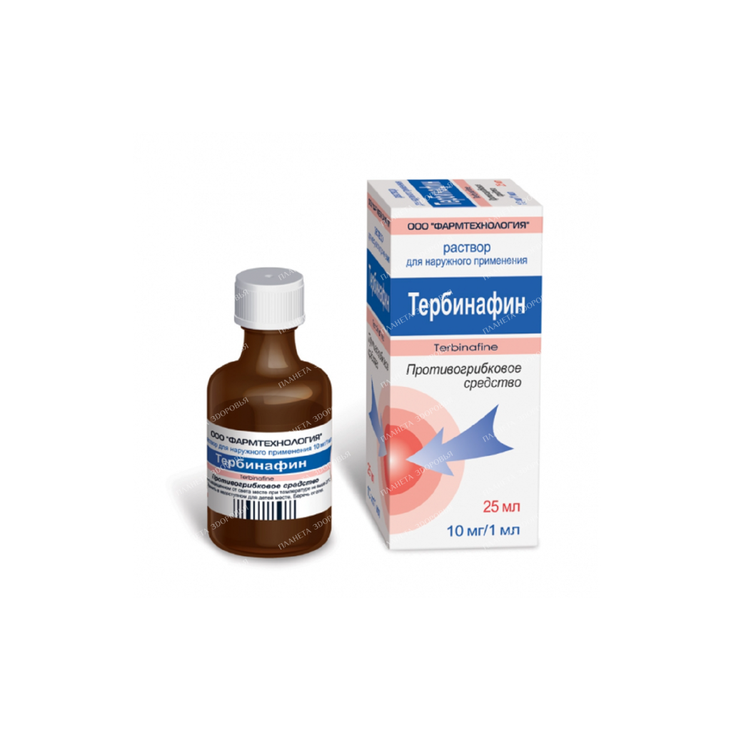 Terbinafine solution for external use 10mg/1ml 25ml №1