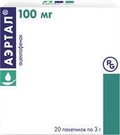 Gedeon Richter Aertal powder, 100 mg, 20 packs of 3 g each