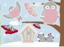 Многоразовые водные раскраски. Выпуск 8. Снегири | Reusable Water Coloring Book. Issue 8. Bullfinches