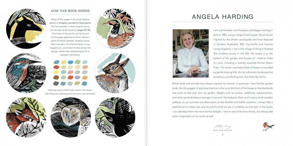 Angela Harding Coloring Book фото книги 2