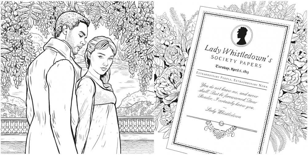 Bridgerton: The Official Coloring Book фото книги 2