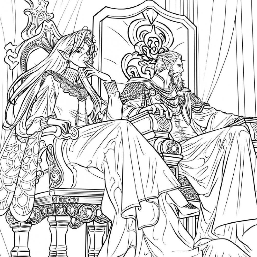 The Romantasy Coloring Book фото книги 4