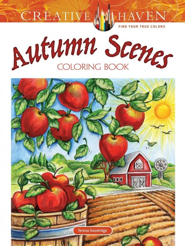Autumn Scenes. Coloring Book | Autumn Scenes Coloring Book