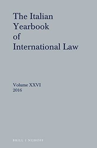 Italian Yearbook of International Law 26 (2016) | Italian Yearbook of International Law 26 (2016)