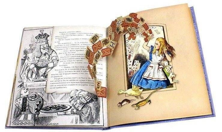 Приключения Алисы в Стране Чудес (тканевая обложка) фото книги 6