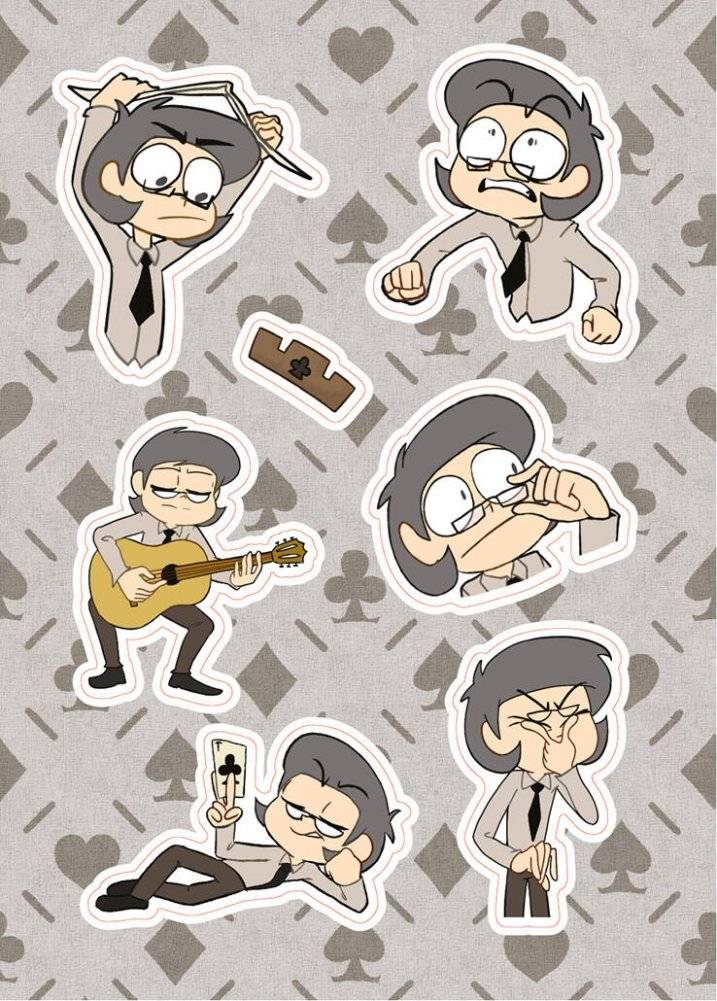 Лист стикеров "13 Карт: Куромаку. Земля Королей" | Sticker Sheet "13 Cards: Kuromaku. Land of Kings"