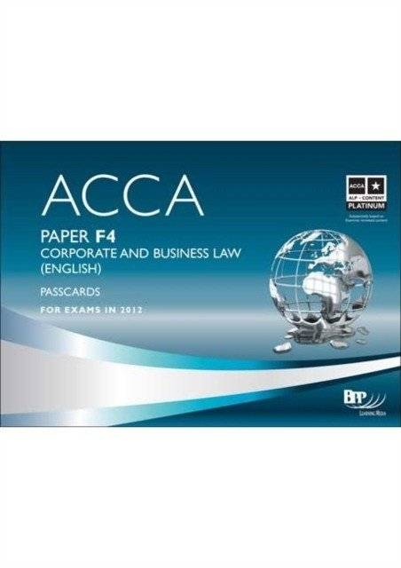 ACCA - F4 Корпоративное и хозяйственное право (Английский) | ACCA - F4 Corporate and Business Law (English)