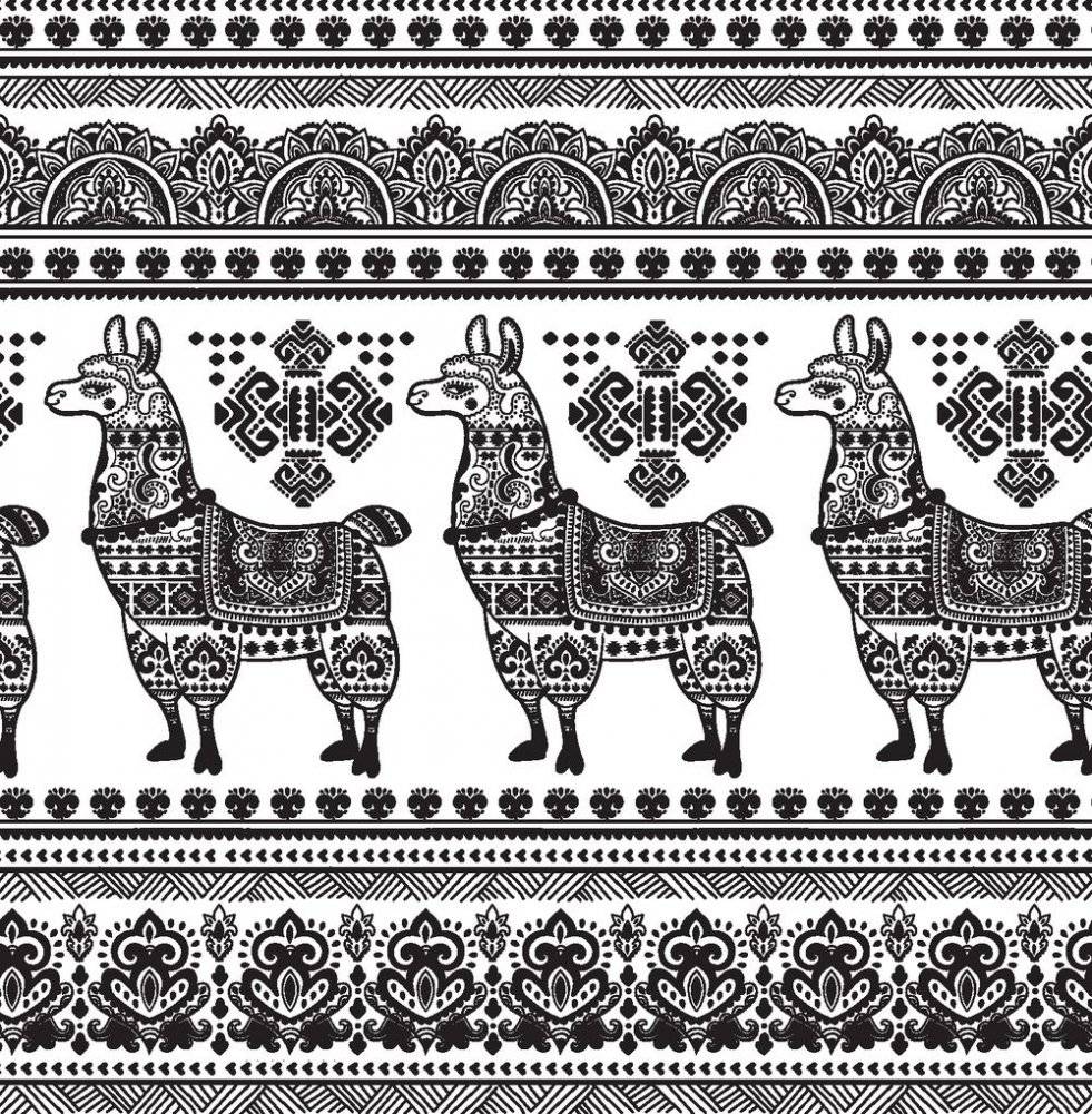 Ламы. No drama. Color lama. Раскраска-антистресс для творчества и вдохновения фото книги 4