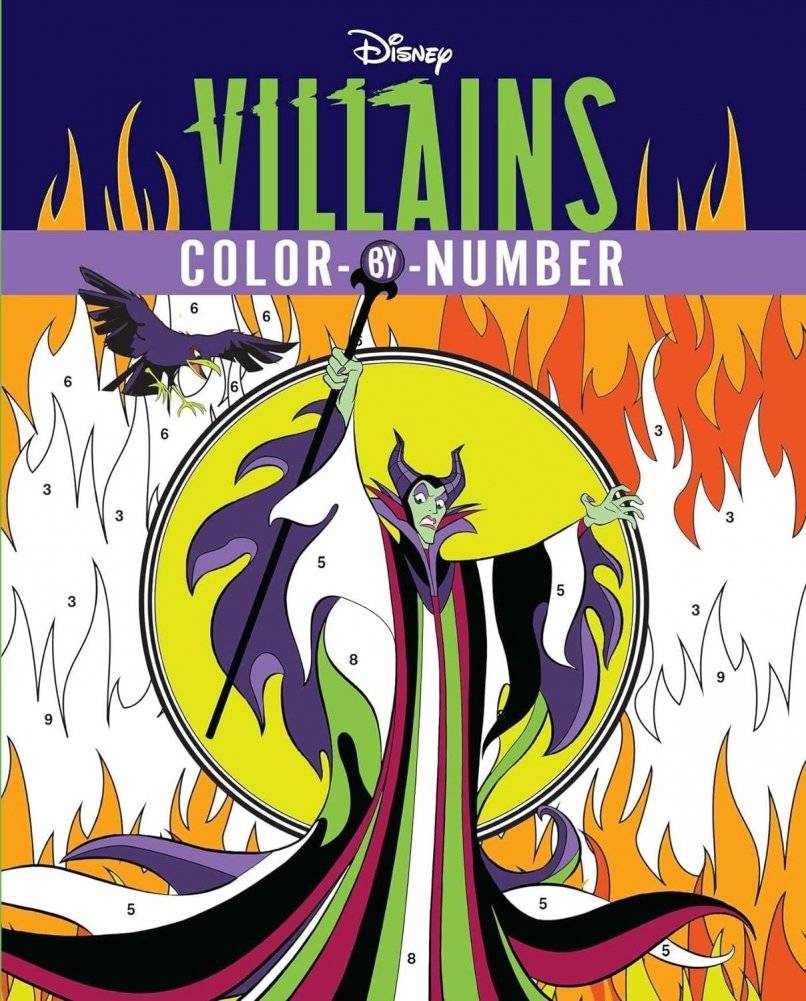 Disney Villains Color-By-Number | Disney Villains Color-By-Number