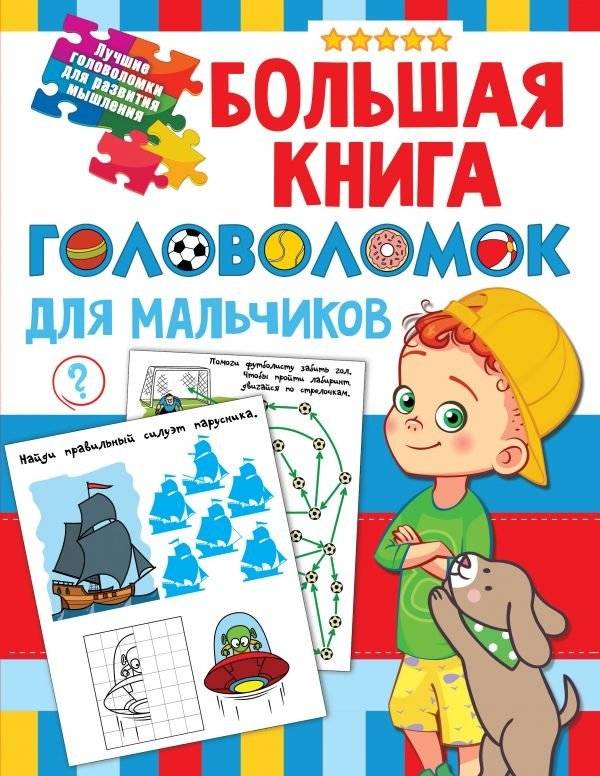 Большая книга головоломок для мальчиков | Big Book of Puzzles for Boys