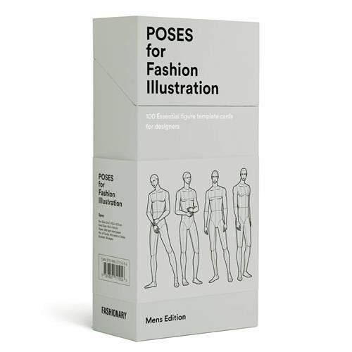 Poses for Fashion Illustration. Mens (Card Box): 100 essential figure template cards for designers фото книги