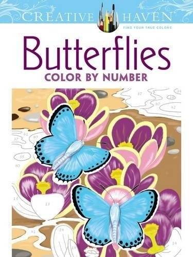 Бабочки. Раскраска по номерам | Butterflies: Color by Number