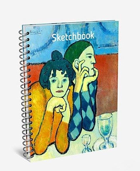 Скетчбук "Пикассо. Арлекин и его подружка" (А6) | Sketchbook "Picasso. Harlequin and His Companion" (A6)