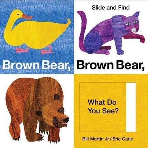Слайд и найди. Бурый медведь, бурый медведь, что ты видишь | Brown Bear, Brown Bear, What Do You See? Slide and Find