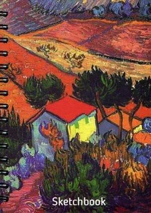 Ван Гог. Пейзаж с домом и пахарем. Скетчбук | Van Gogh. Landscape with House and Ploughman. Sketchbook
