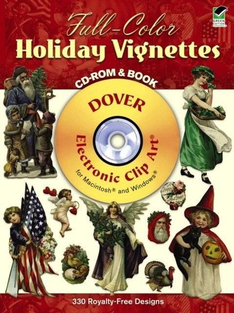 Полноцветные праздничные виньетки CD-ROM и книга | Full-Color Holiday Vignettes CD-ROM and Book