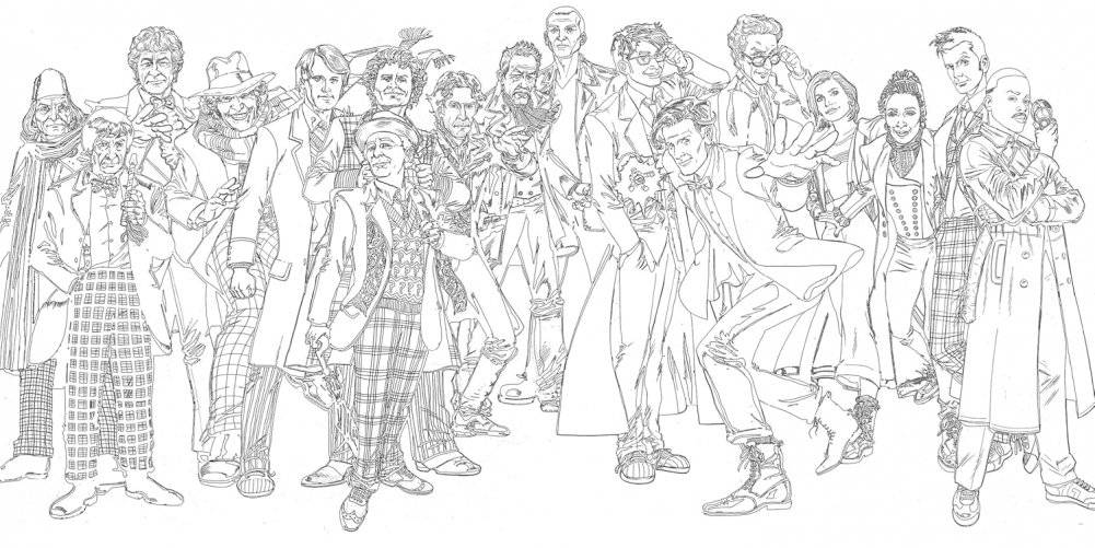The Official Doctor Who Colouring Book фото книги 2