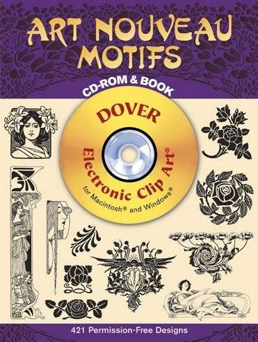 Мотивы Ар-нуво CD-ROM и книга | Art Nouveau Motifs CD-ROM and Book